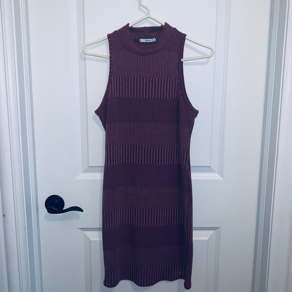 High Neck Sweater Dress